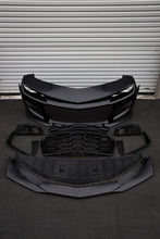 Load image into Gallery viewer, 2010-2015 Chevy Camaro ZL1 1LE Track Package Front Bumper Conversion 11pcs Full Kit Flat BLK Body Kit