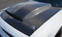 Load image into Gallery viewer, 2015-2023 Dodge Challenger Demon Cowl Style Carbon Fiber Hood