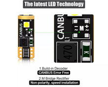 Load image into Gallery viewer, T10 LED White License Plate Lights