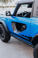 Load image into Gallery viewer, 2021-2024 FORD BRONCO FIBERGLASS HALO DOORS WITH CARBON FIBER INSERTS (2-DOOR)
