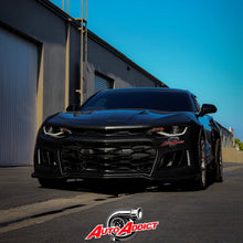 Load image into Gallery viewer, 2016-2018 Chevy Camaro ZL1 Front Bumper Conversion 7pcs Ful Kit Flat BLK