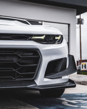 Load image into Gallery viewer, 2019-2025 Chevy Camaro ZL1 1LE Track Package Front Bumper Conversion 13pcs Full Kit Flat BLK for Non-RS Headlights