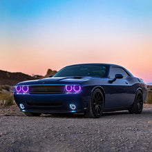 Load image into Gallery viewer, 2008-2014 Dodge Challenger RGB Color Change OEM Replica Headlights Projector LED Lights