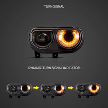 Load image into Gallery viewer, 2008-2014 Dodge Challenger OEM Replica Headlights Projector LED Lights