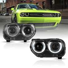 Load image into Gallery viewer, 2015-2024 Dodge Challenger OEM Replica Headlights Projector LED Lights