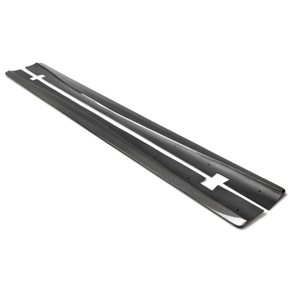 2020-2023 Dodge Charger Widebody Hellcat Carbon Fiber Side Rocker Panel Splitters (Pair)