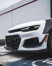 Load image into Gallery viewer, 2019-2025 Chevy Camaro ZL1 1LE Track Package Front Bumper Conversion 13pcs Full Kit Flat BLK for Non-RS Headlights