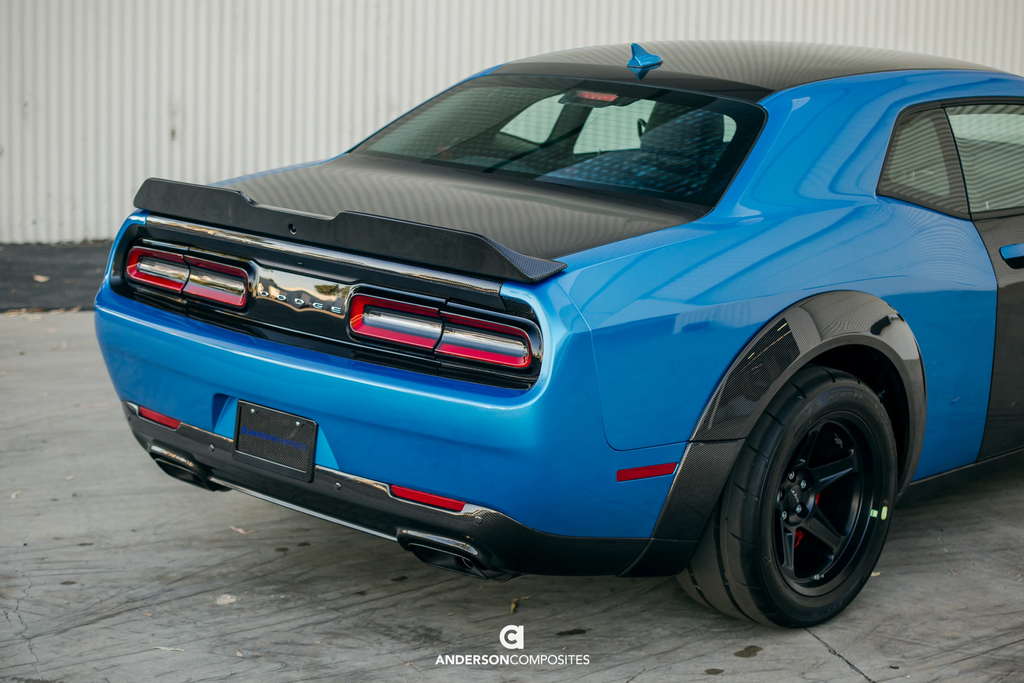 2015-2024 Dodge Challenger Ducklid Style Carbon Fiber Rear Spoiler