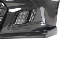 Load image into Gallery viewer, 2019-2025 Chevy Camaro SS RS LT Black Panther ZL1 1LE 1PC Full Gloss Carbon Fiber Track Package Front Bumper Conversion for RS Headlights