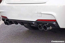 Load image into Gallery viewer, 2013-2019 BMW 3 Series F30 F35 MP Style Carbon Fiber Qual Exhaust Rear Lip (For M-Tech Only) - Carbonado Aero