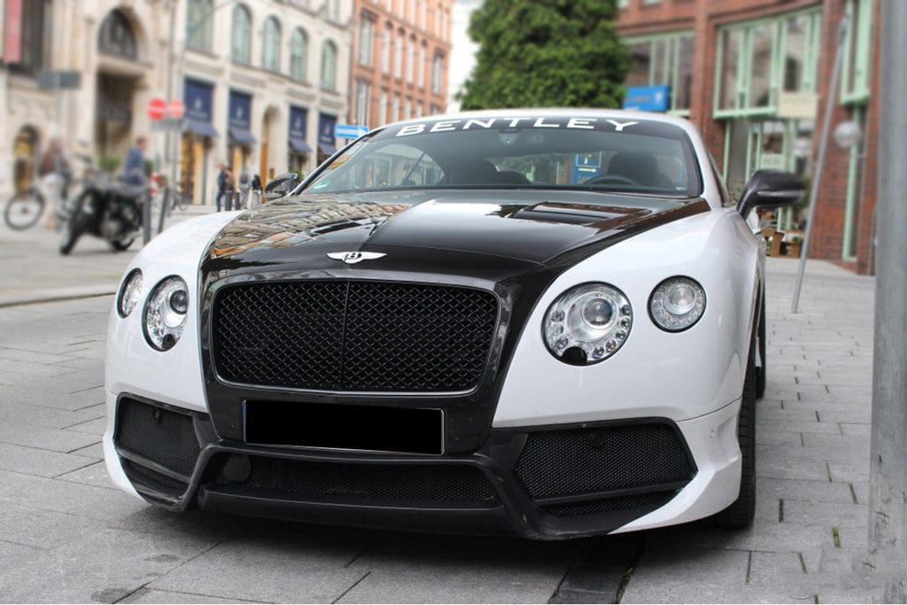 2012-2015 Bentley Continental  V8 GT/GTC/V8S - W12 GT/GTC/SPEED VRS Style Carbon Fiber Front Bumper - Carbonado