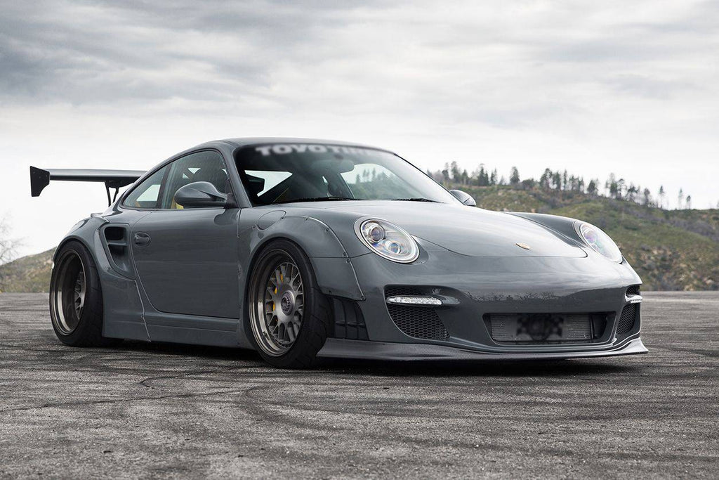 2009-2012 Porsche 911 997.2 TurboS 4S DE Style Auto Full Wide Body Kit - Carbonado