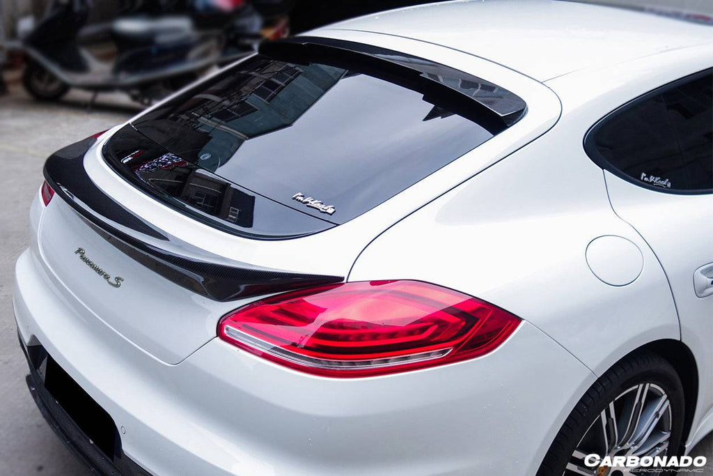 2013-2016 Porsche Panamera 970.2 TAS Style Carbon Fiber Roof Spoiler - Carbonado Aero