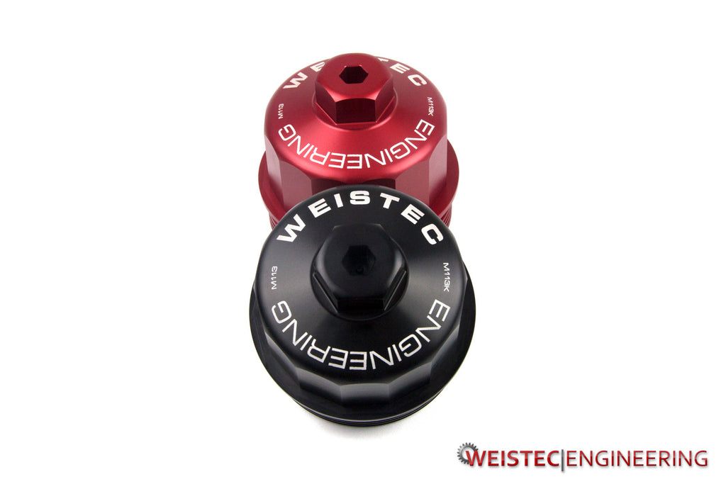Weistec Billet Oil Filter Cap, M113 M113K, Red for Mercedes-Benz