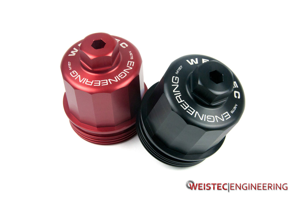 Weistec Billet Oil Filter Cap, M157 M278, Black for Mercedes-Benz