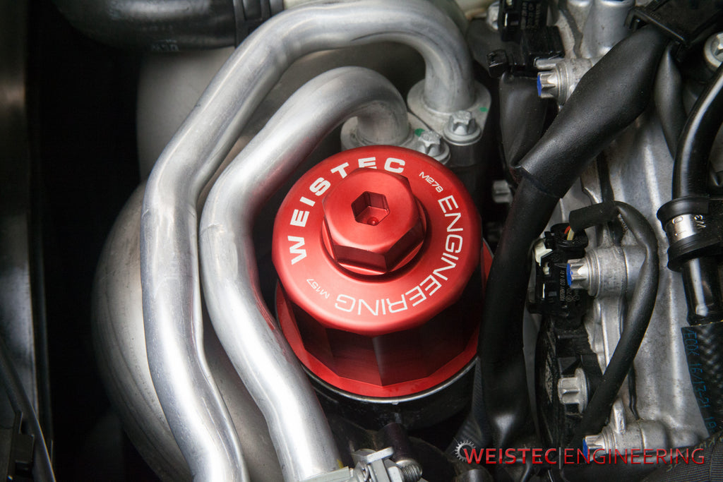 Weistec Billet Oil Filter Cap, M157 M278, Black for Mercedes-Benz