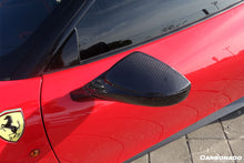 Load image into Gallery viewer, 2010-2015 Ferrari 458 Coupe Spyder Speciale OE Style DRY Carbon Fiber Mirror Housing - Carbonado Aero