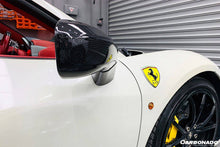 Load image into Gallery viewer, 2010-2015 Ferrari 458 Coupe Spyder Speciale OE Style DRY Carbon Fiber Mirror Housing - Carbonado Aero