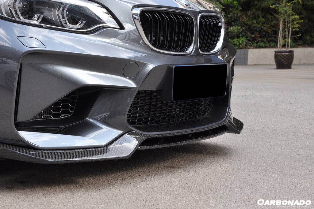 2016-2020 BMW M2 F87 VRS Style Carbon FIber Front Lip - Carbonado