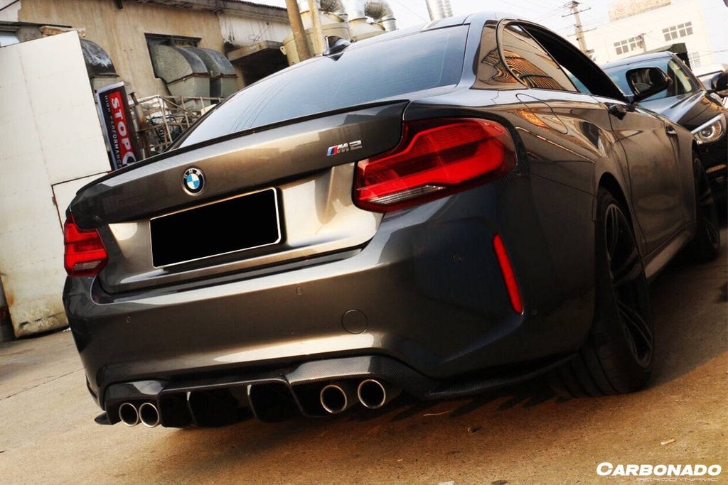 2016-2020 BMW M2 F87 VRS Style Carbon FIber Rear Lip - Carbonado Aero