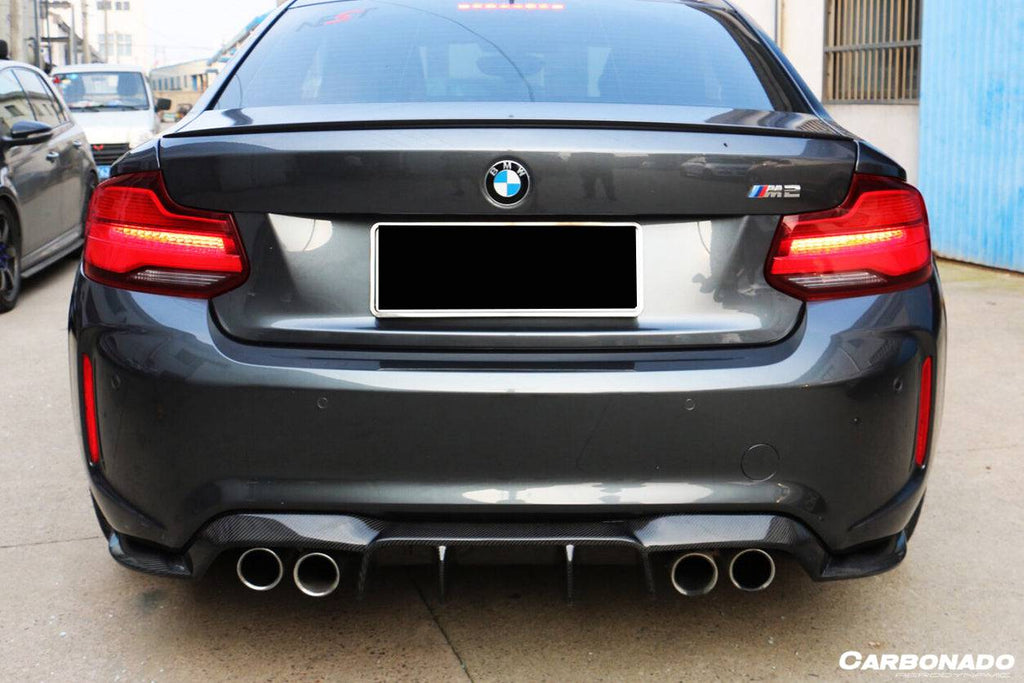 2016-2020 BMW M2 F87 VRS Style Carbon FIber Rear Lip - Carbonado Aero