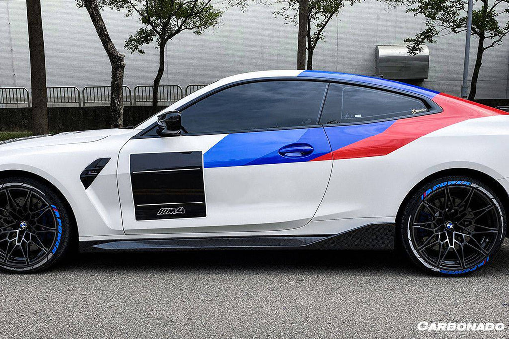 2021-UP BMW M4 G82/G83 MP Style Carbon Fiber Side Skirts - Carbonado