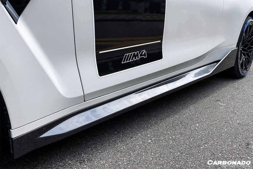 2021-UP BMW M4 G82/G83 MP Style Carbon Fiber Side Skirts - Carbonado Aero