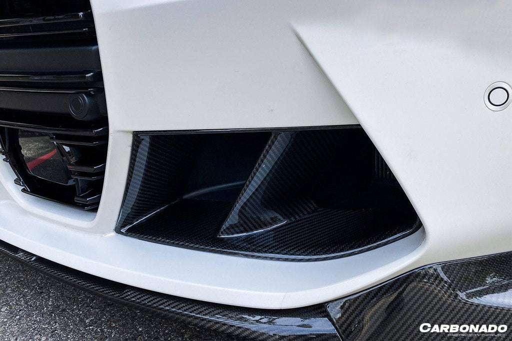 2021-UP BMW M3 G80 M4 G82 G83 MP Style Carbon Fiber Front Bumper Air Vents - Carbonado Aero