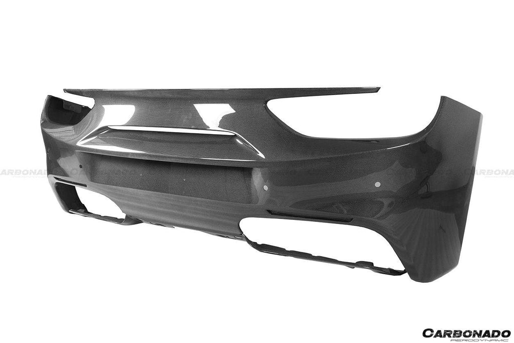 2015-2020 Ferrari 488 GTB & Spider OE Style Carbon Fiber Rear Bumper - Carbonado