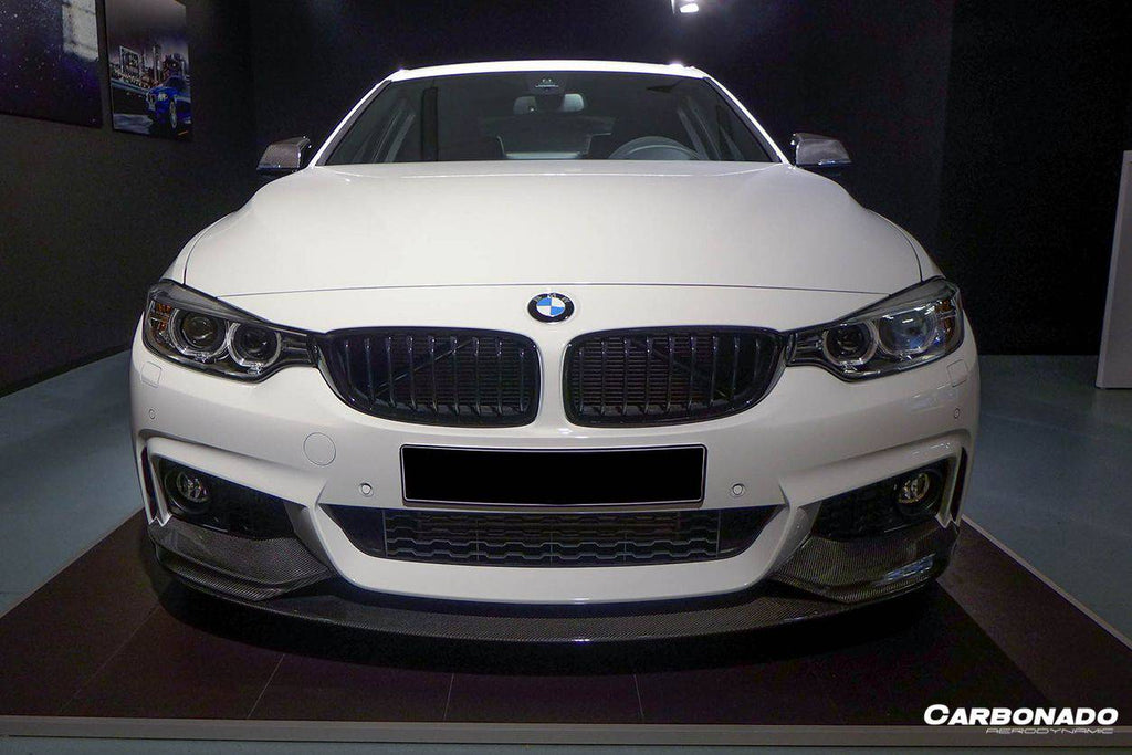 2013-2020 BMW 4 Series F32 F33 MP Style Carbon Fiber Front Lip (For M-Tech Only ) - Carbonado Aero
