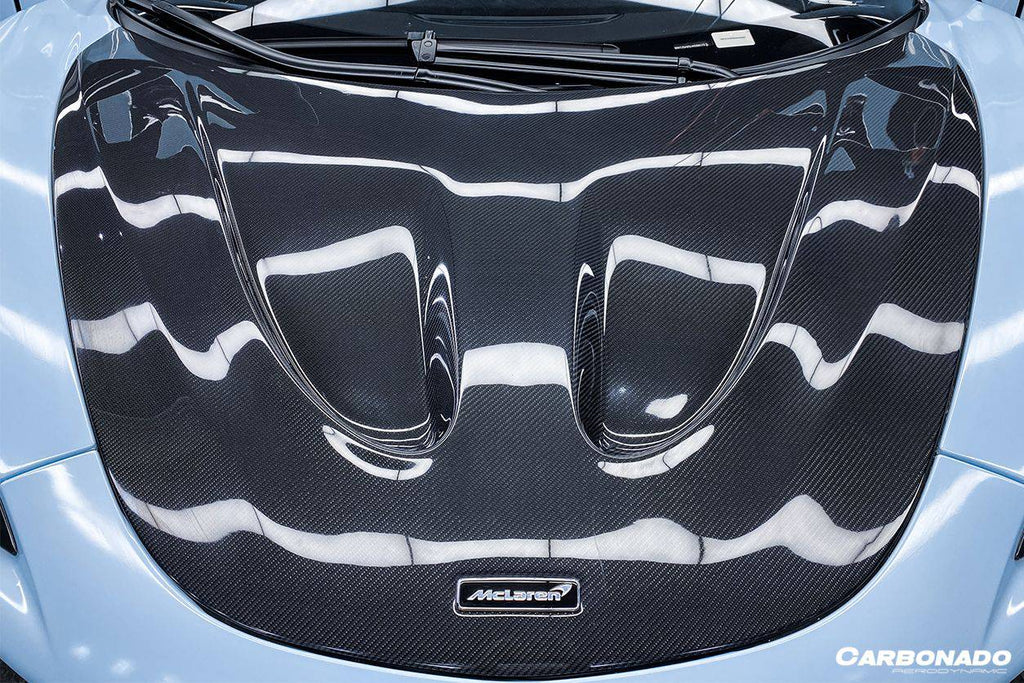 2018-2021 McLaren 540c 570s 600lt P1 Style Carbon Fiber Hood - Carbonado Aero