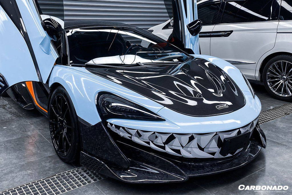 2018-2021 McLaren 540c 570s 600lt P1 Style Carbon Fiber Hood - Carbonado Aero