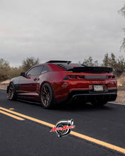 Load image into Gallery viewer, 2014-2015 CHEVY CAMARO VELOX LED TAILLIGHTS GLOSS BLACK/RED LENS