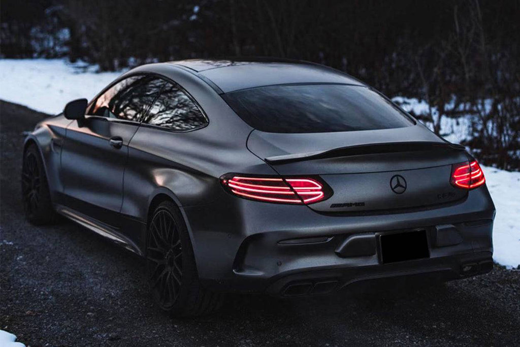 2015-2021 Mercedes Benz W205 C63 C-Class Coupe PS Style Trunk Spoiler - Carbonado