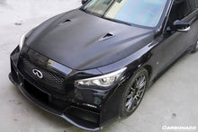 Load image into Gallery viewer, 2014-2017 Infiniti Q50 Sedan EAU ROUGE Style Hood - Carbonado Aero