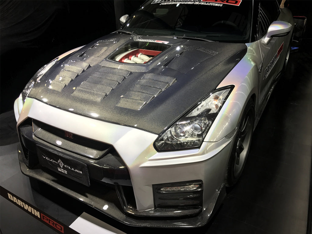 2008-2016 Nissan GTR R35 CBA/DBA IMP Performance Carbon Fiber Hood - DarwinPRO Aerodynamics