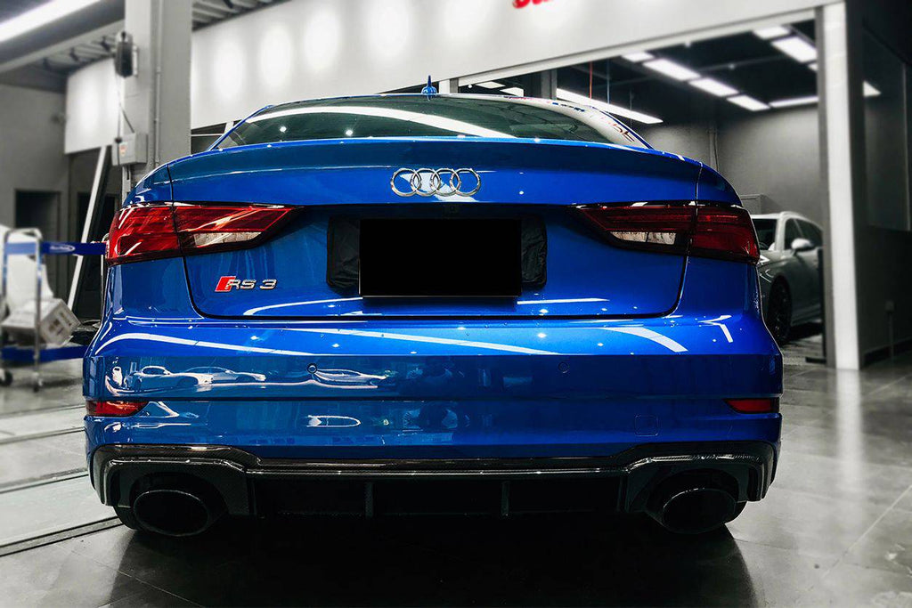 2019-2020 Audi RS3 Sedan OE Style Carbon Fiber Rear Lip - Carbonado