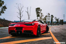 Load image into Gallery viewer, 2010-2015 Ferrari 458 Coupe &amp; Spider Speciale Style Carbon Fiber Rear Bumper With Diffuser - Carbonado