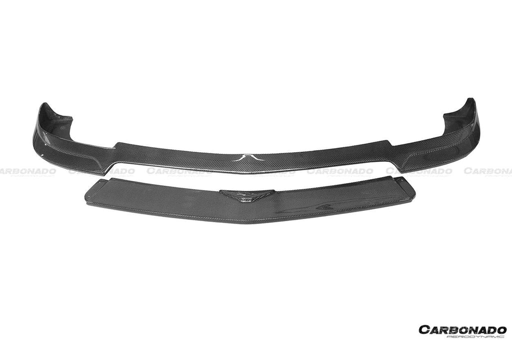 2012-2014 Mercedes Benz W204 C63 AMG RZ Style Carbon Fiber Front Lip - Carbonado Aero