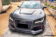 Load image into Gallery viewer, 2015-2017 Audi RS7 BS Style Carbon Fiber Front Bumper Canards - Carbonado
