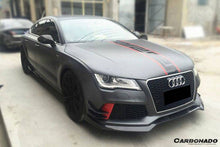 Load image into Gallery viewer, 2015-2017 Audi RS7 BS Style Carbon Fiber Front Bumper Canards - Carbonado Aero