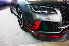 Load image into Gallery viewer, 2015-2017 Audi RS7 BS Style Carbon Fiber Front Bumper Canards - Carbonado
