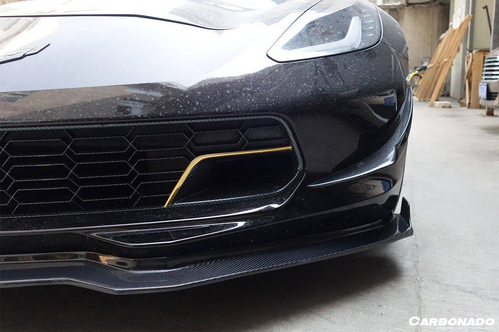 2013-2019 Corvette C7 Z51 RK Style Front Lip - Carbonado Aero