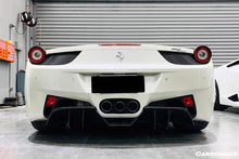 Load image into Gallery viewer, 2010-2015 Ferrari 458 Coupe/Spyder OE Style Carbon Fiber Brake Lights Covers - Carbonado Aero