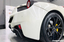 Load image into Gallery viewer, 2010-2015 Ferrari 458 Coupe/Spyder OE Style Carbon Fiber Brake Lights Covers - Carbonado Aero
