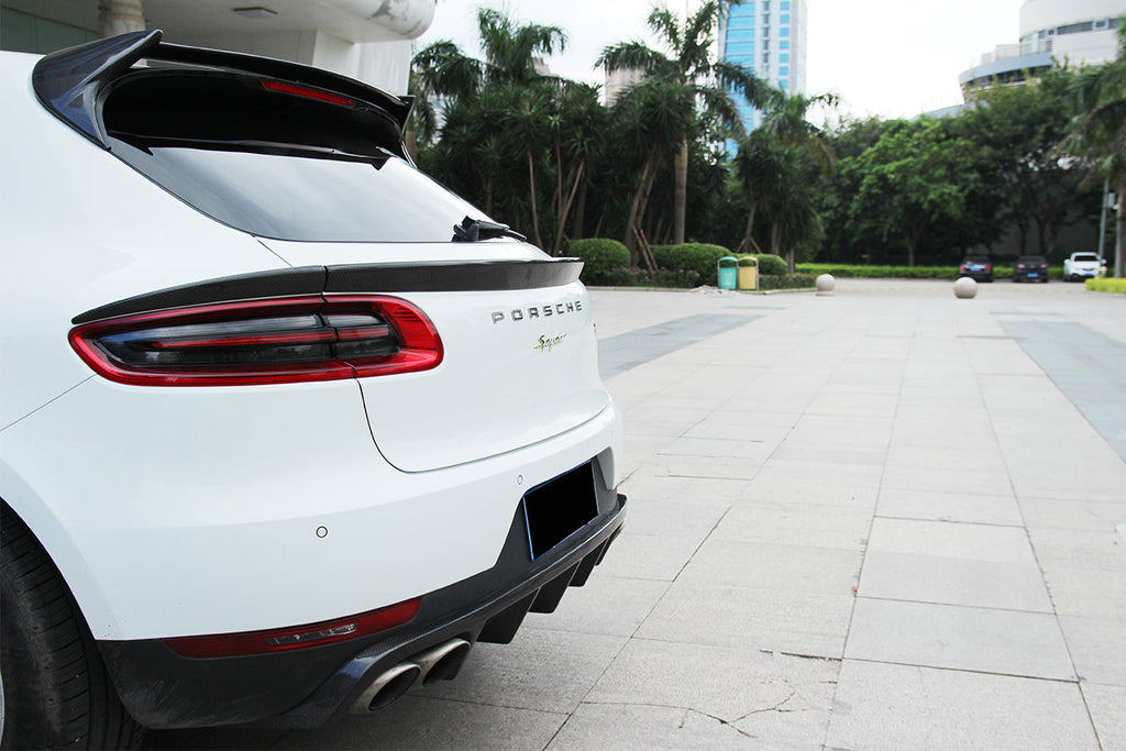 2014-2019 Porsche Macan BS Style Carbon Fiber Rear Diffuser - Carbonado