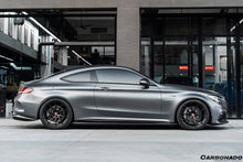 Load image into Gallery viewer, 2015-2021 Mercedes Benz W205 C63/S AMG Coupe Carbon Fiber Side Skirts Extension Add On Lip - Carbonado Aero