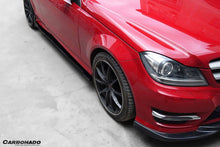Load image into Gallery viewer, 2012-2014 Mercedes Benz W204 C63 AMG C Class Coupe DP Style Side Skirts Under Board - Carbonado Aero