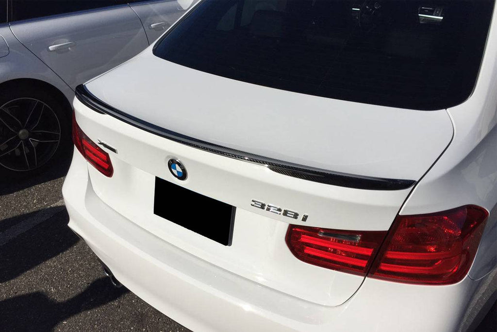 2013-2019 BMW 3 Series F30 MP Style Carbon Fiber Trunk Spoiler - Carbonado