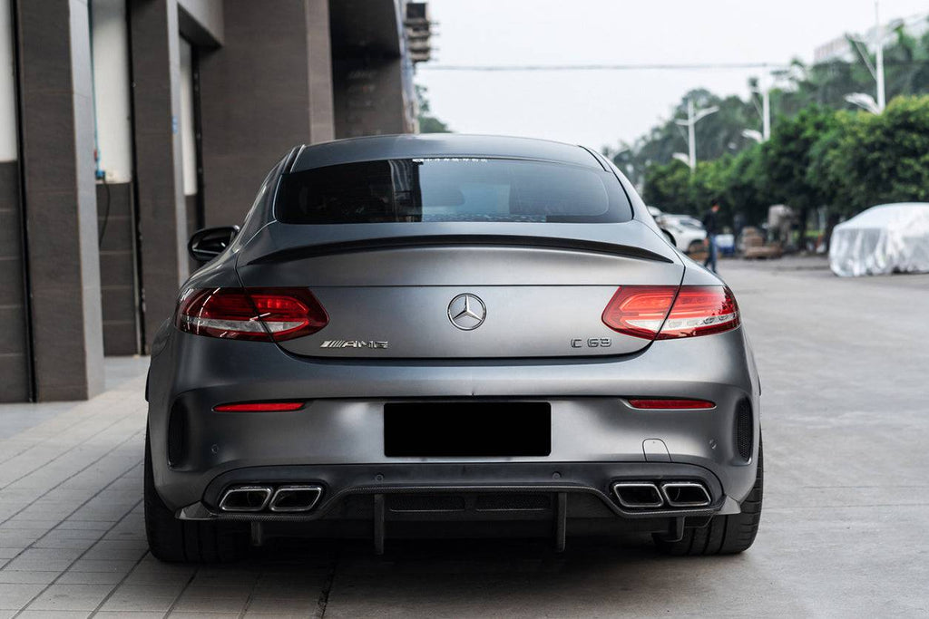 2015-2018 Mercedes Benz W205 C63/S AMG Coupe PS Style Rear Diffuser - Carbonado